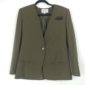Vintage Karen Scott Olive Green Blazer